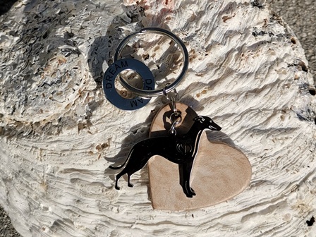 Schlüsselanhänger Anhänger Windhund